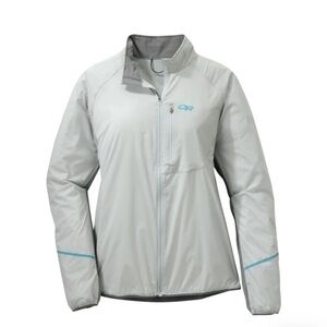 OUTDOOR RESEARCH Women's Boost Jacket Light Gray Size Medium